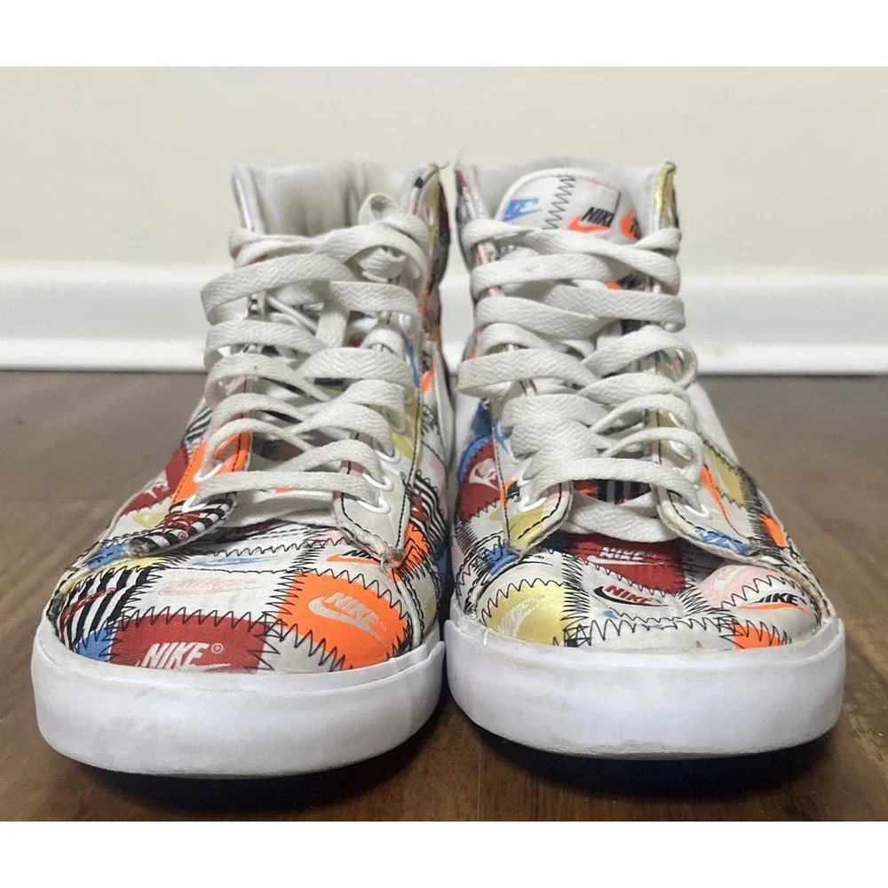 Nike Blazer Mid Patchwork Mens Sz 12 Shoes Athletic Retro Sneaker Gym CI9887-100